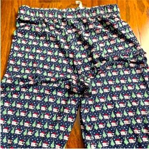 Vineyard Vines Girls Christmas Whale Holiday Pajama pants M (12/14)